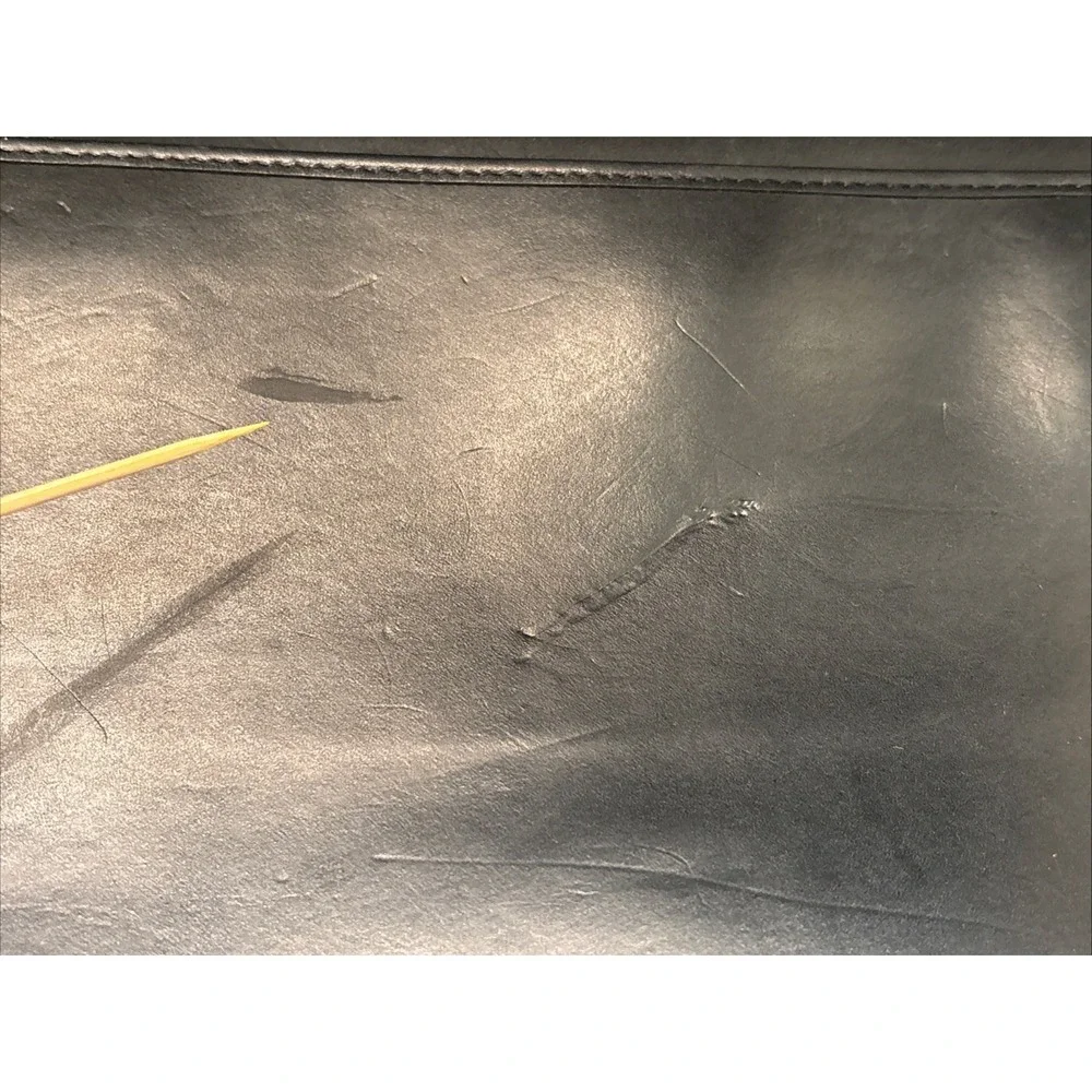 Vintage Hartmann Lombardo Black Woven Leather Gentlemen's Briefcase Bag